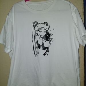 White Graphic Short Sleeve Tee